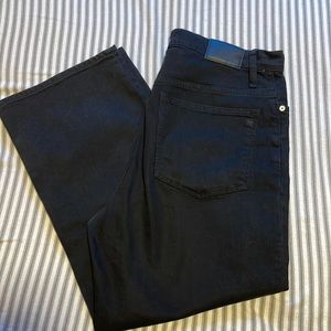 Madewell black wide leg jeans
